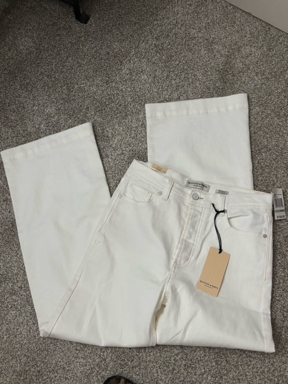 Scotch & Soda White Straight Leg Jeans - Picture 5 of 5